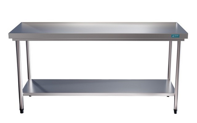 Bancada de inox com prateleira